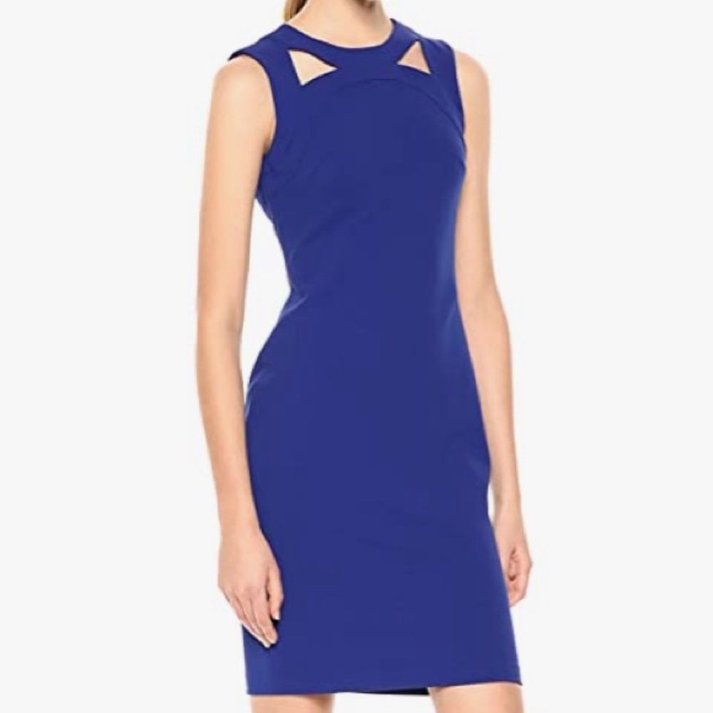 Calvin Klein blue dress.🌫